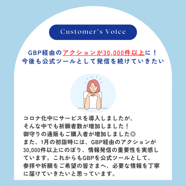 ★サービス導入による効果⑦/Googleビジネスプロフィール